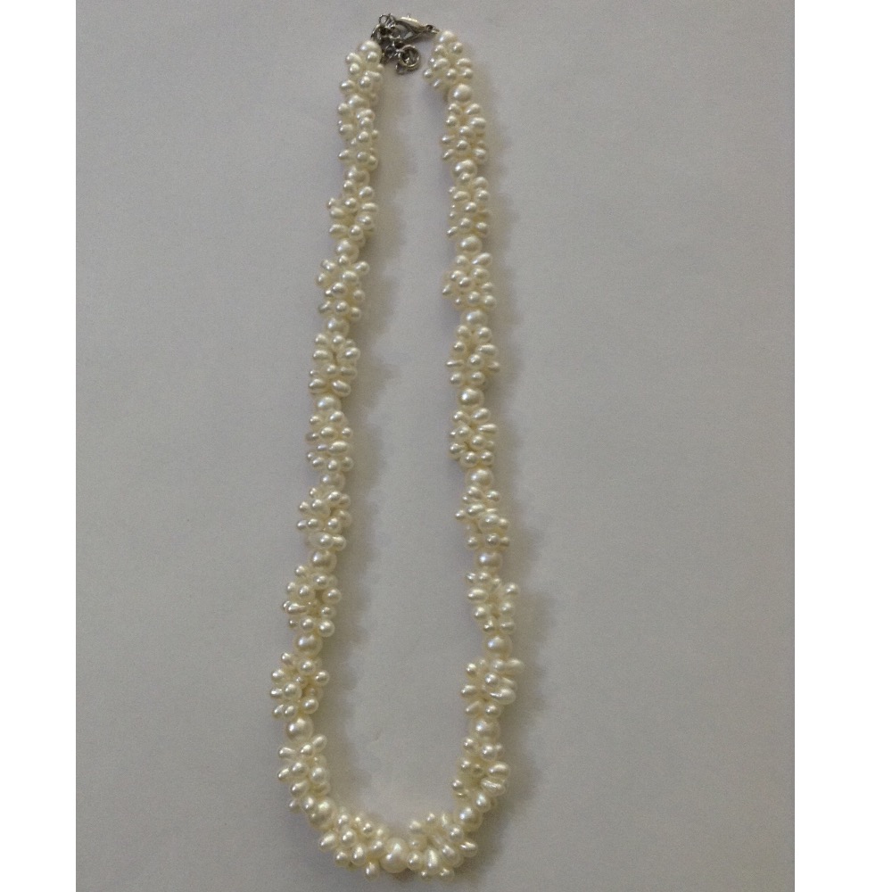 Fresh Water White Twisted Rassi Necklace JPM0022 - Image 2