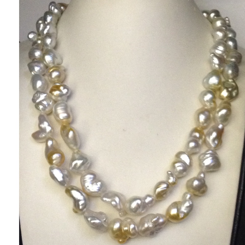 South Sea Keshi Baroque Pearls 2 layers JPM0004