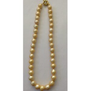 SouthSea Water Natural Golden Pearls Necklace JPM0003