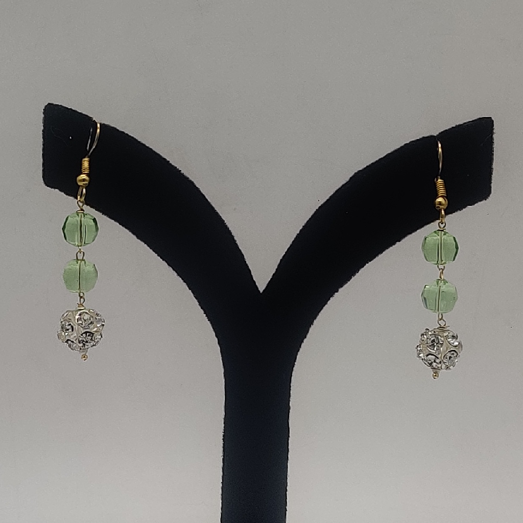 Green CZ Necklace Set JSS1003