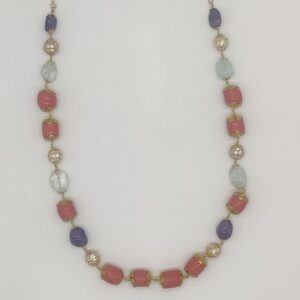 Coral Drums Necklace Set JSS1001