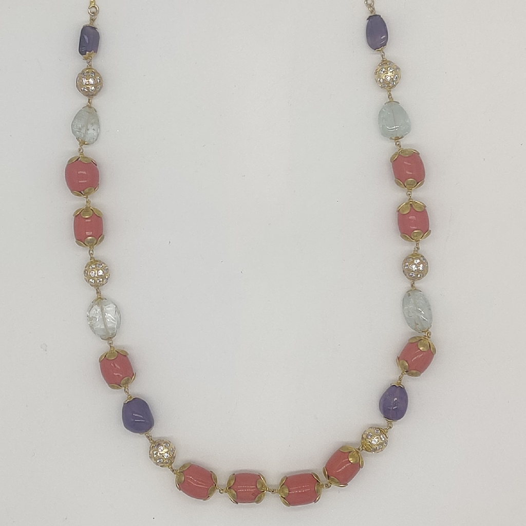 Coral Drums Necklace Set JSS1001