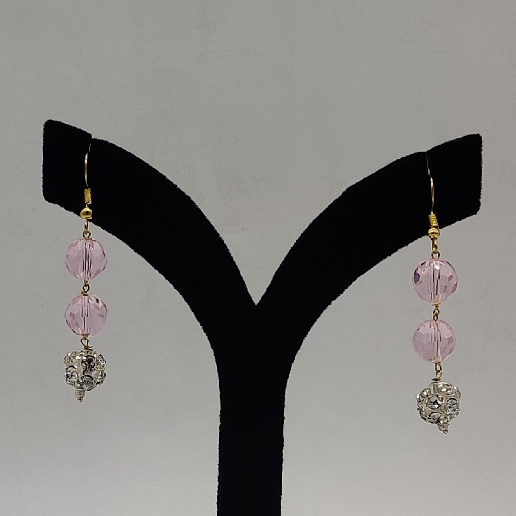 Pink cz Necklace Set JSS1002