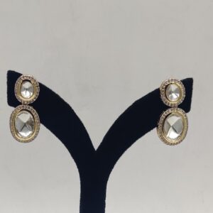 White Polki Necklace Set JNC2002