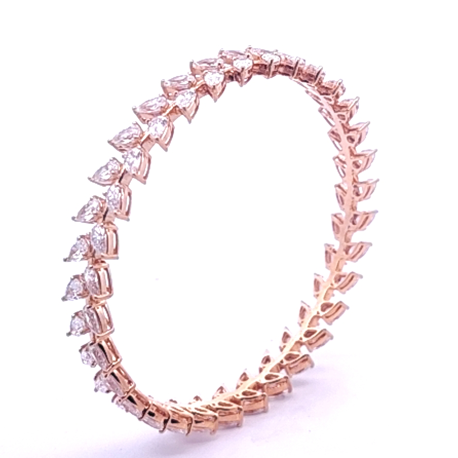 Aroha Creative Diamond Simulants Pear Bangle JSJ0286