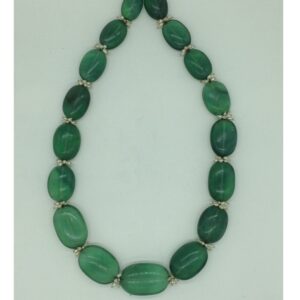 Green Oval Florite Beeds 1 Layers Mala JSS0220