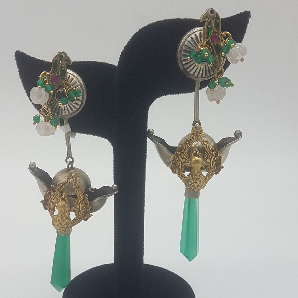 Silver Nakhra Ear Hangings JER0270