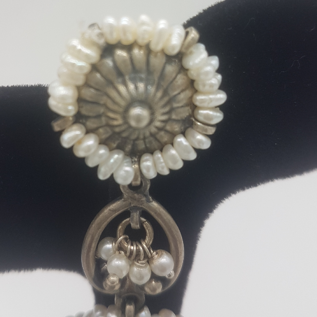 Silver Nakhra Ear Hangings JER0271