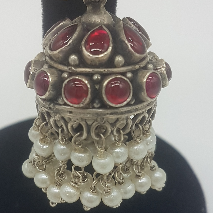 Silver Nakhra Ear Hangings JER0272