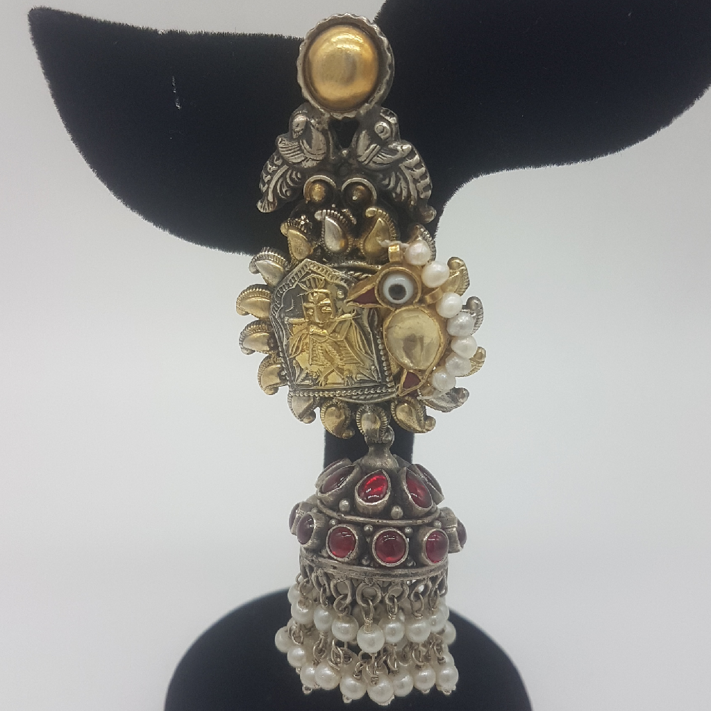 Silver Nakhra Ear Hangings JER0272