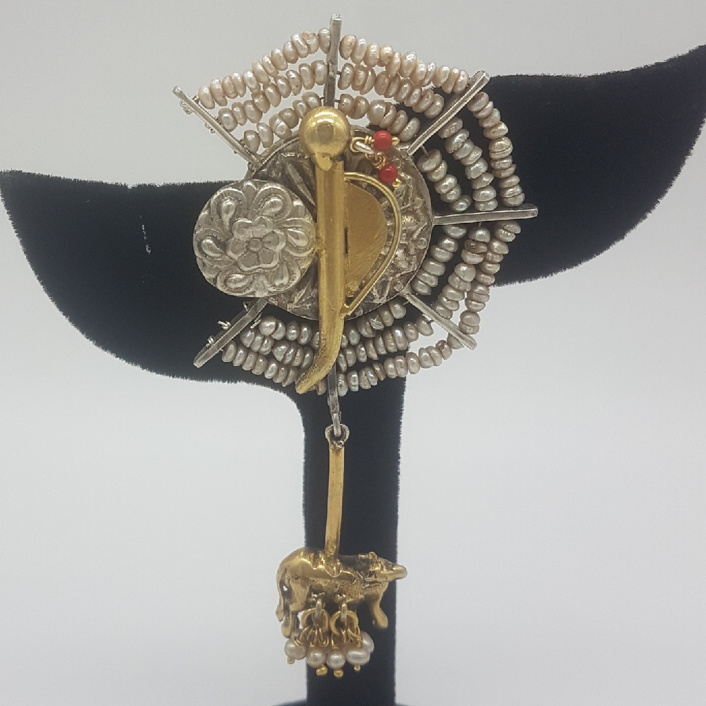 Silver Nakhra Ear Hangings JER0273