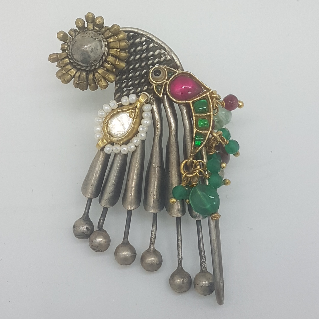 Silver Nakhra Ear Hangings JER0274