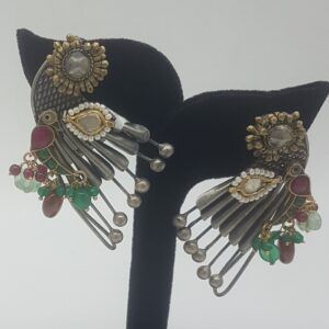 Silver Nakhra Ear Hangings JER0274
