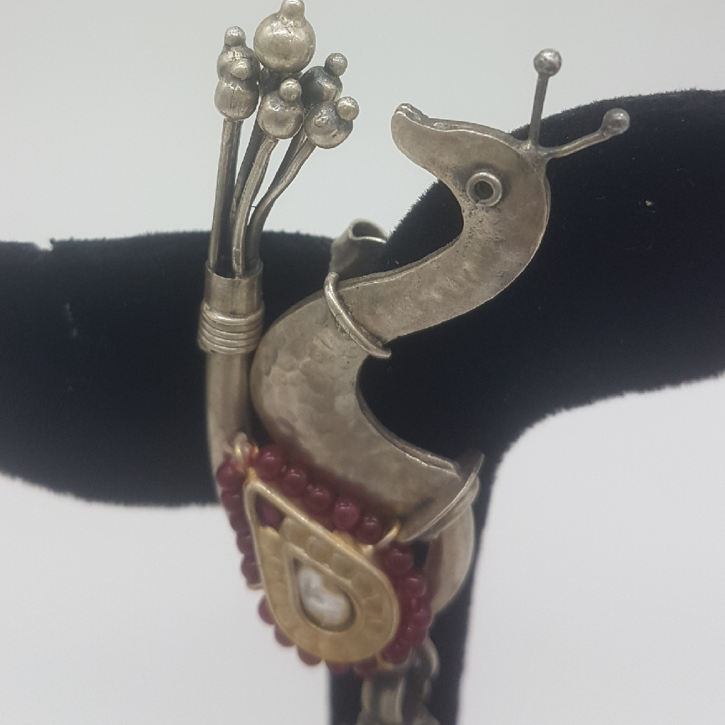 Silver Nakhra Ear Hangings JER0275