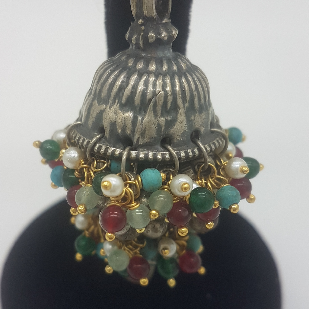 Silver Nakhra Ear Hangings JER0275