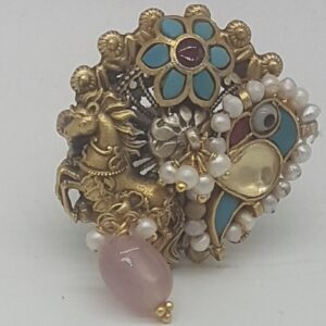 Silver Nakhra Finger Ring JFR0001