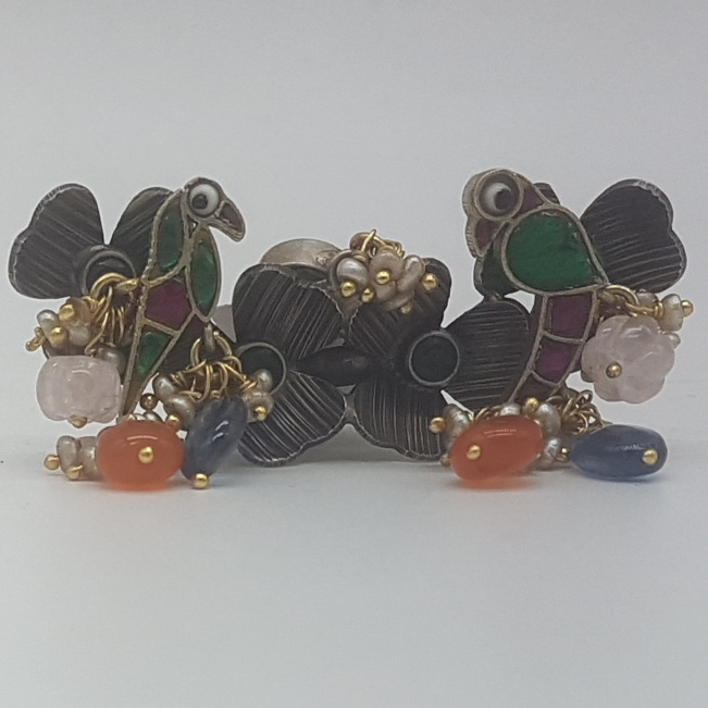 Silver Nakhra Finger Ring JFR0011