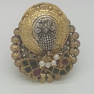 Silver Nakhra Finger Ring JFR0004
