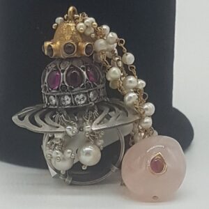 Silver Nakhra Finger Ring JFR0003