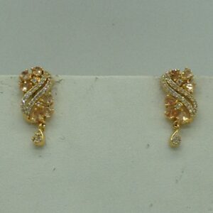 White Cz Pendent Set With 1 Line White Pearls Mala JPS0832