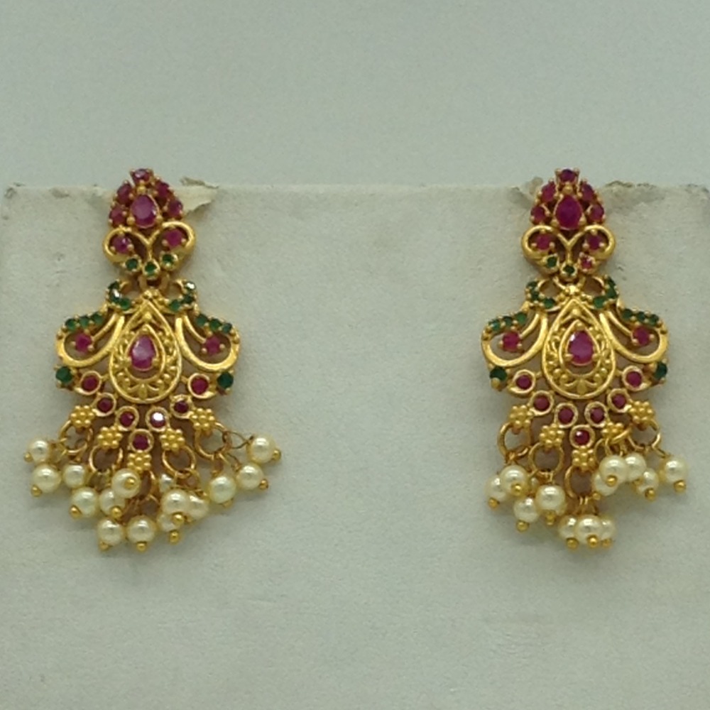 Red,Green CZ Necklace Set JNC0217