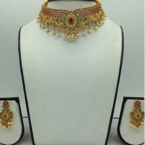 Red,Green CZ Necklace Set JNC0217