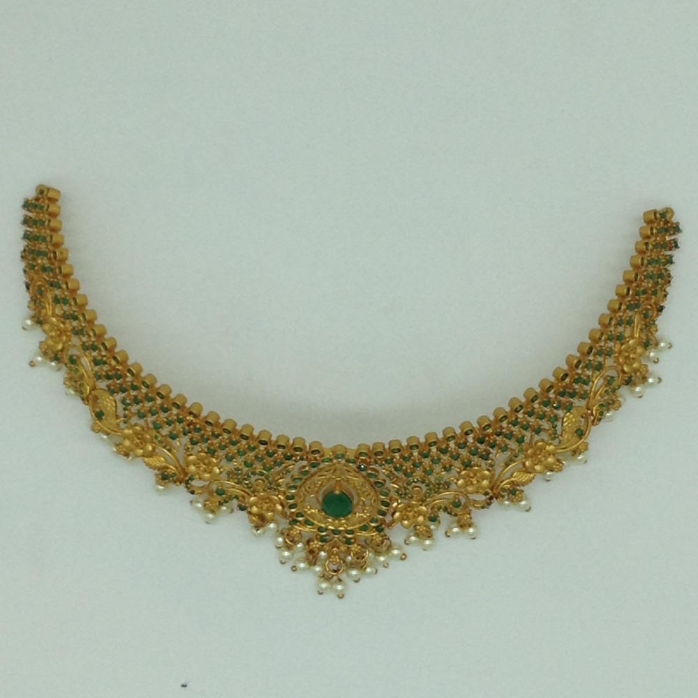 Green CZ Necklace Set JNC0216