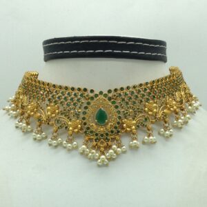 Green CZ Necklace Set JNC0216