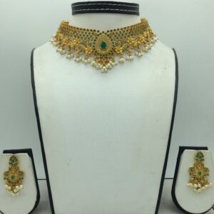 Green CZ Necklace Set JNC0216