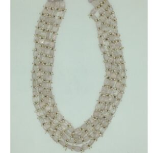 Natural Pink Quartz Beeds 4 Layers Mala JSS0208