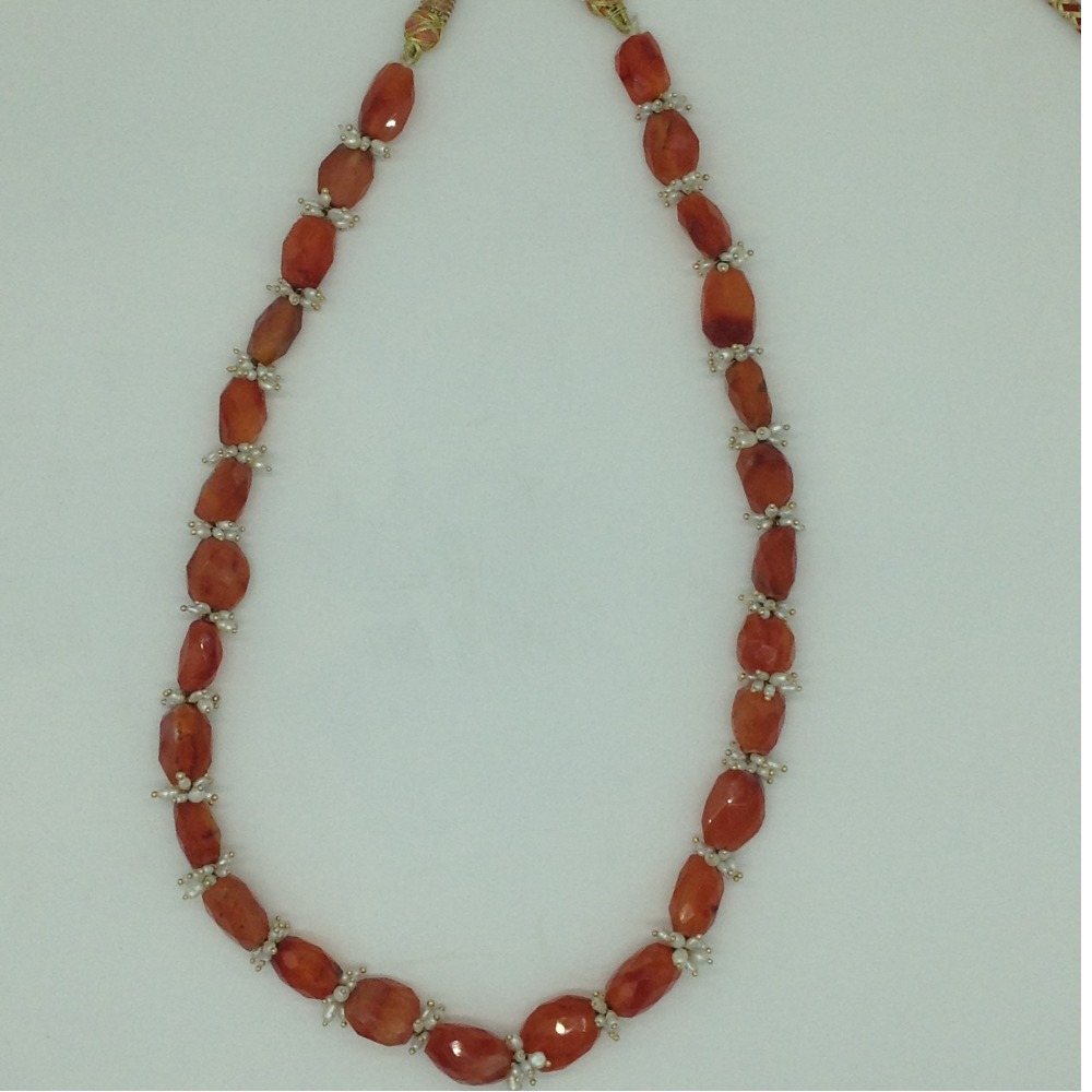Natural Orange Chrysocola Beeds 1 Layers Mala JSS0207