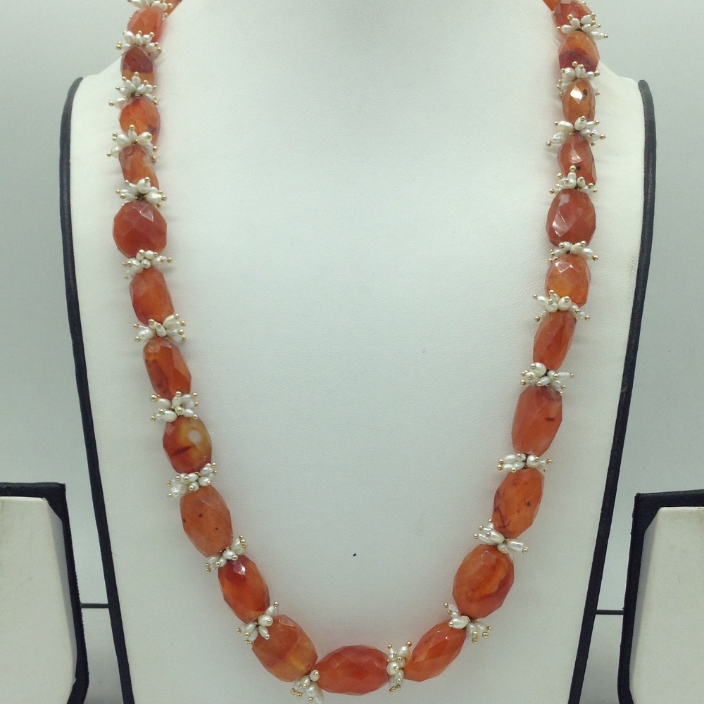 Natural Orange Chrysocola Beeds 1 Layers Mala JSS0207