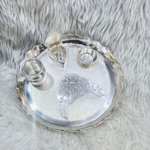 92.5% Pure Silver Pooja Thali