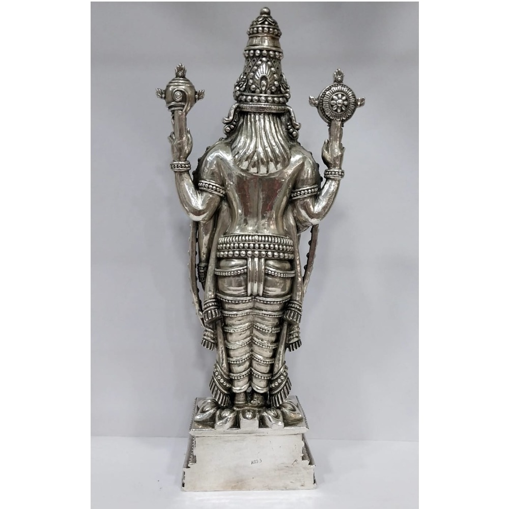 Blissful garur tirupati balaji idol in pure silver