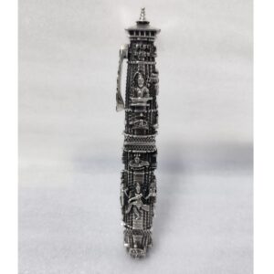 Pure silver premium lord shiva 3d pen on kedarnath theme