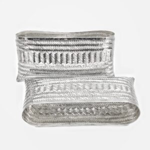 Designer Pure Silver Hand Bag For Women