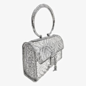 Designer Pure Silver Thailand Made Purse For Women