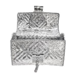 Designer Pure Silver Thailand Made Purse For Women