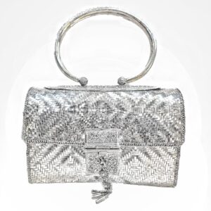 Designer Pure Silver Thailand Made Purse For Women