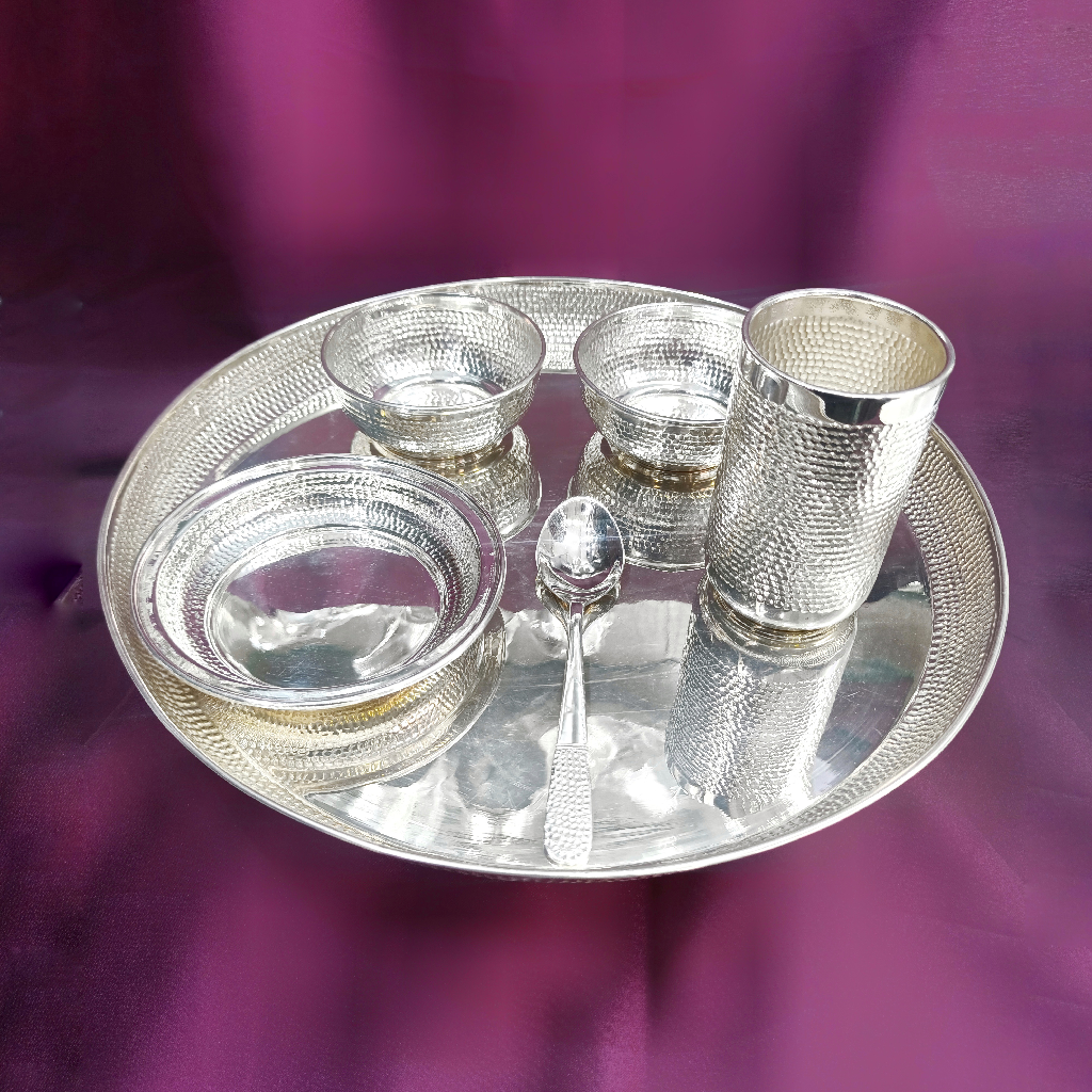 Designer 92.5% Pure Silver Dinner Set