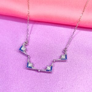 Trendy 92.5% Pure Silver Light Weight Magnet Chain Pendant