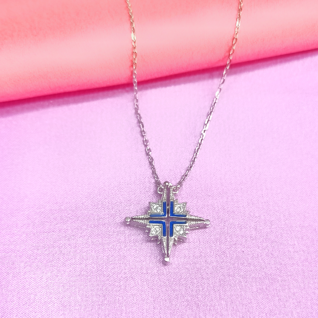 Trendy 92.5% Pure Silver Light Weight Magnet Chain Pendant