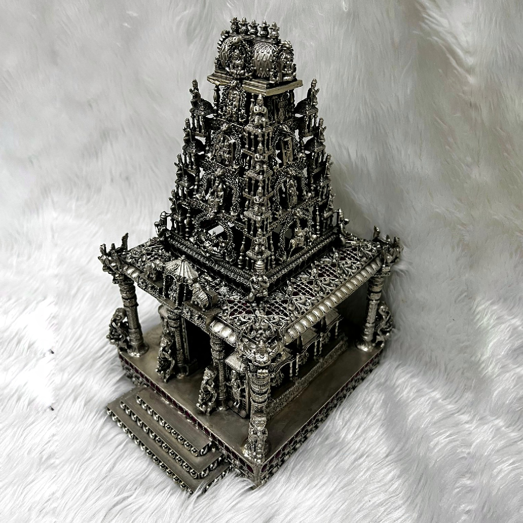 Exclusive and unique 92.5% pure silver tirupati balaji temple