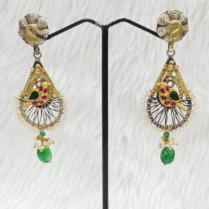 Exclusive And Designer Vintage Silver Fusion Earring