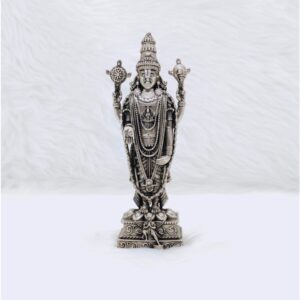 Pure silver tirupati balaji idol in high antique finishing by puran