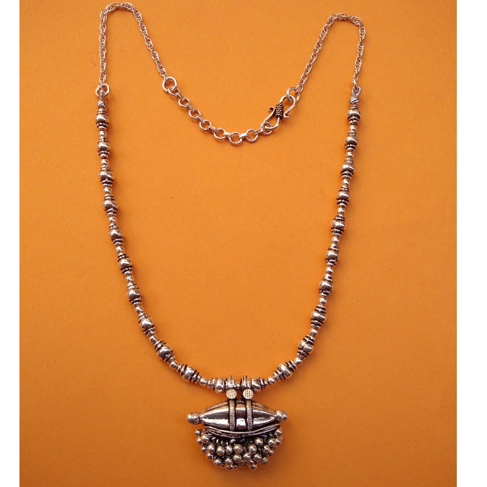 Tribe inspired toda necklace with ghunghroo bunch in long chain