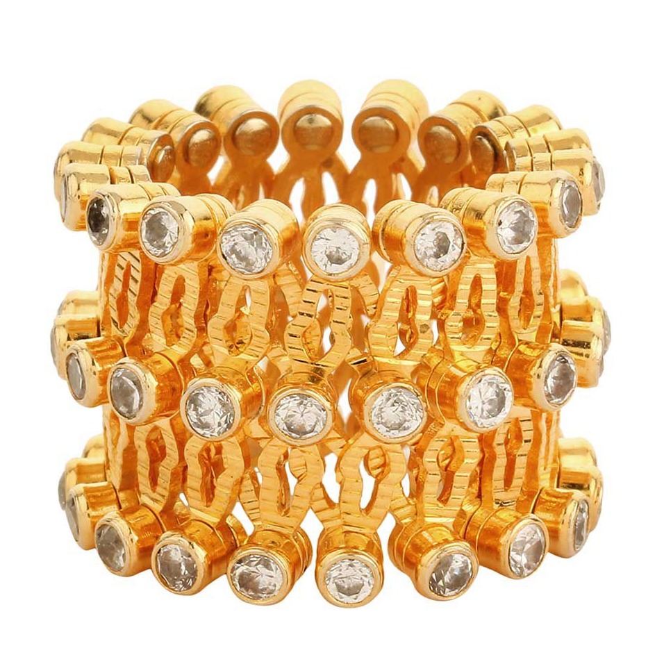 Puran magical sterling silver adjustable ring bangle for ladies