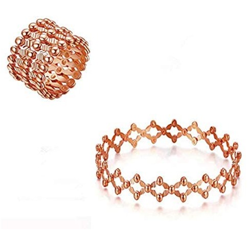 Sterling silver 2-in-1 adjustable ring bangle for ladies by puran