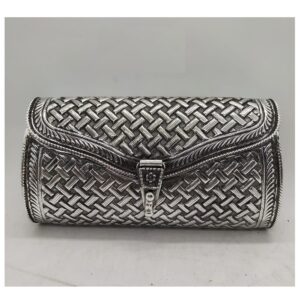 Puran pure silver chic clutch accessories for party