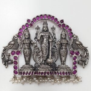 925 pure silver Tirupati Balaji Stylish necklace pO-216-08